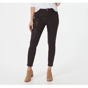 Jen7 by 7 For All Mankind Coated Ankle Skinny Jeans